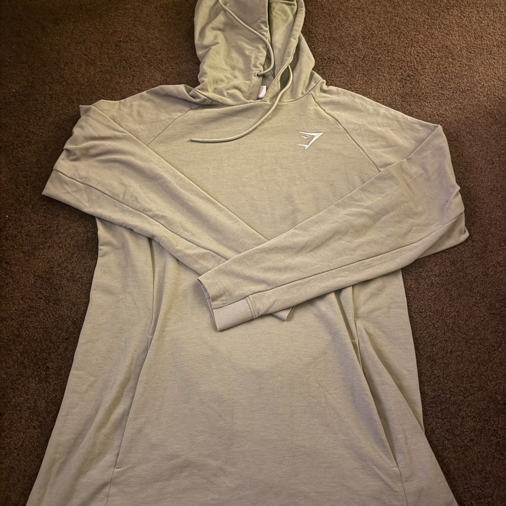 Gymshark Olive Hoodie with Logo